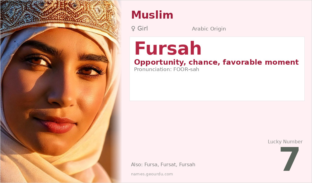 Fursah Name Meaning and Details