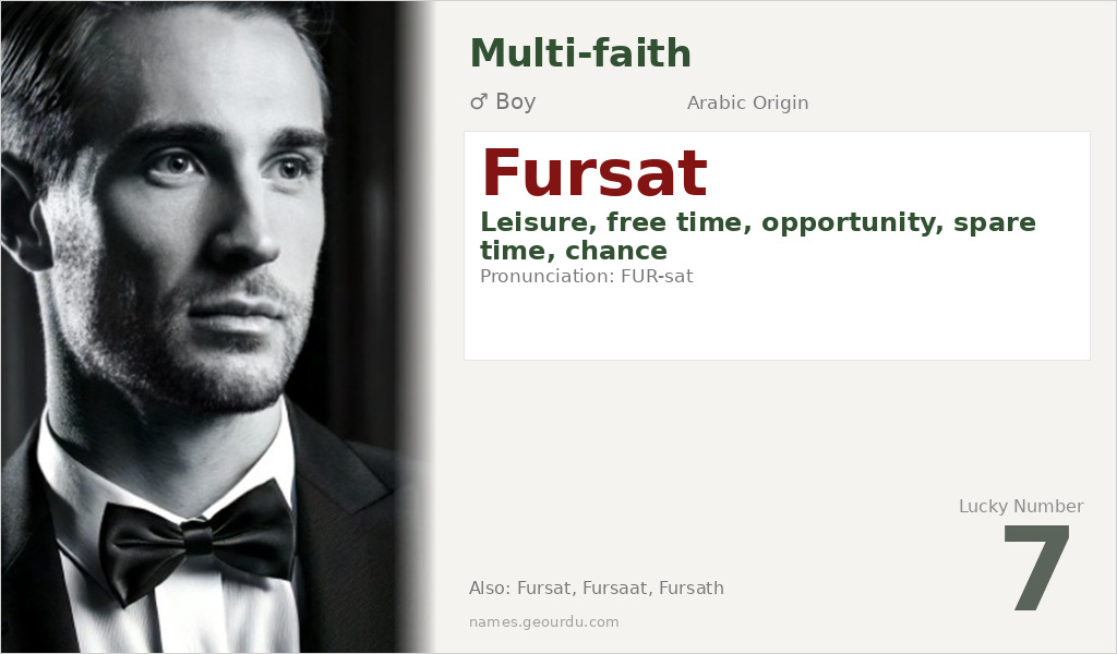 Fursat Name Meaning and Details