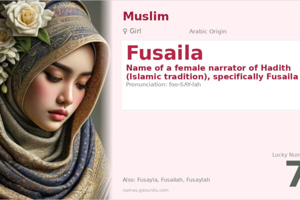 Fusaila Name Meaning — Arabic Origin, Girl Name & Historical Significance (2025)