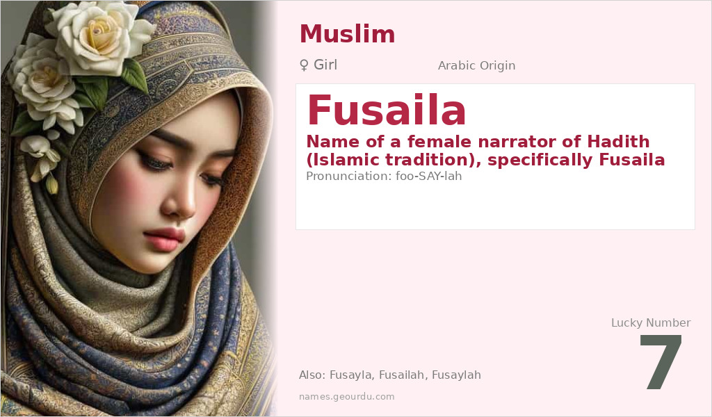 Fusaila Name Meaning and Details