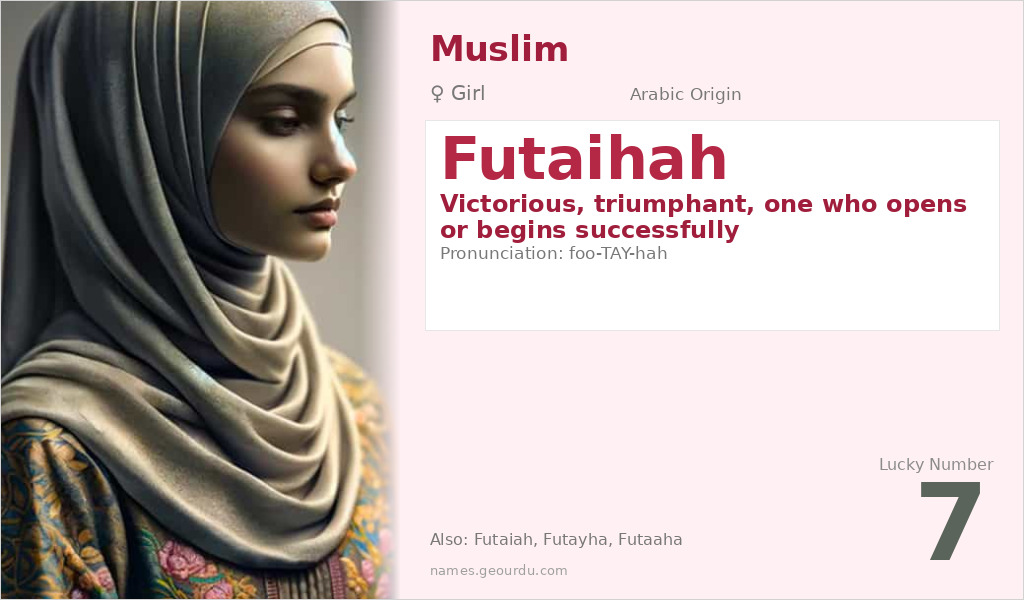Futaihah Name Meaning and Details