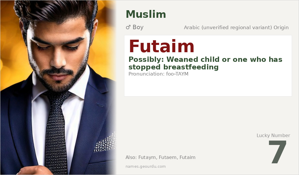 Futaim Name Meaning and Details