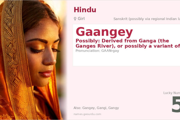 Gaangey Name Meaning — Origin, Gender & Details (2025)