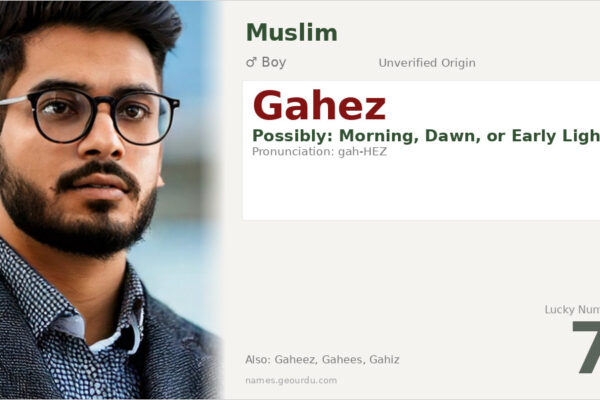 Gahez Name Meaning — Origin, Gender & Details (2025)