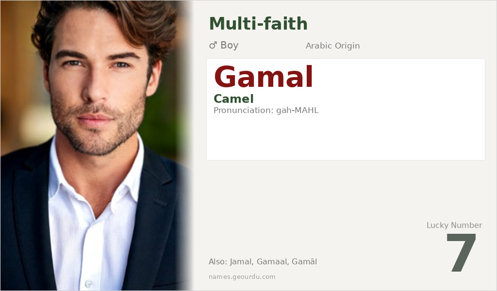 Gamal Name Meaning and Details