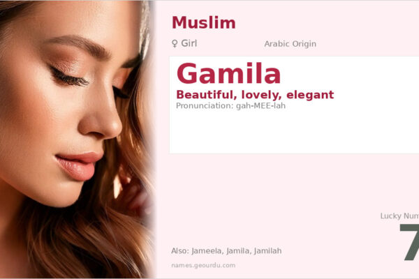 Gamila Name Meaning — Arabic Origin, Girl Name & Details (2025)