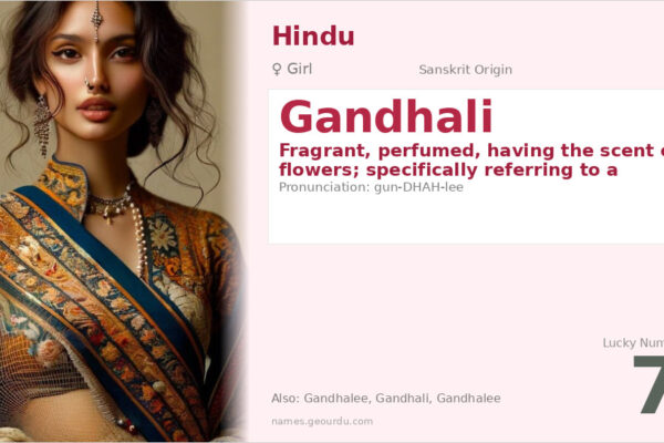 Gandhali Name Meaning — Sanskrit Origin, Girl Name & Details (2025)