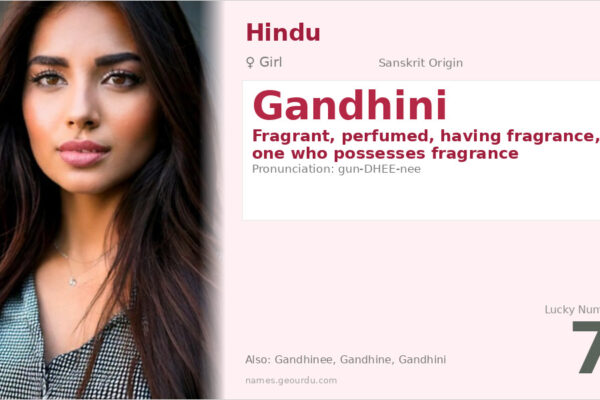 Gandhini Name Meaning — Sanskrit Origin, Girl Name & Details (2025)