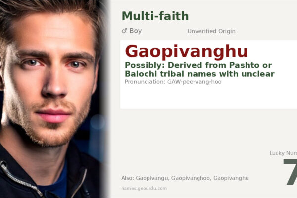 Gaopivanghu Name Meaning — Origin, Gender & Details (2025)