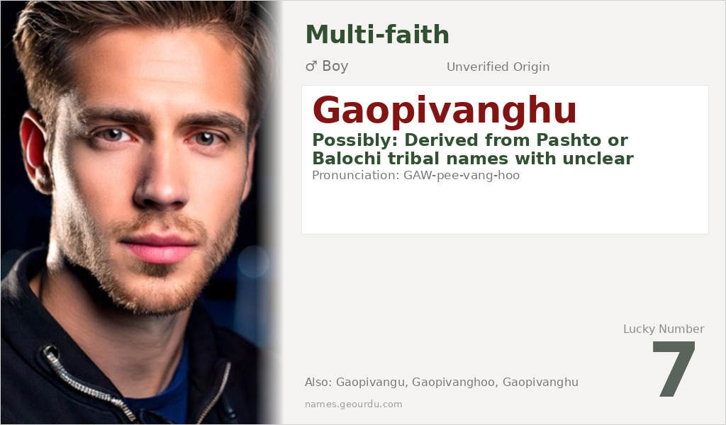 Gaopivanghu Name Meaning and Details