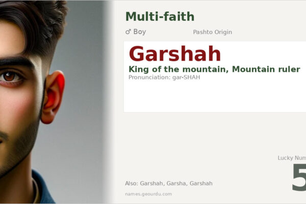 Garshah Name Meaning — Pashto Origin, Boy Name & Details (2025)