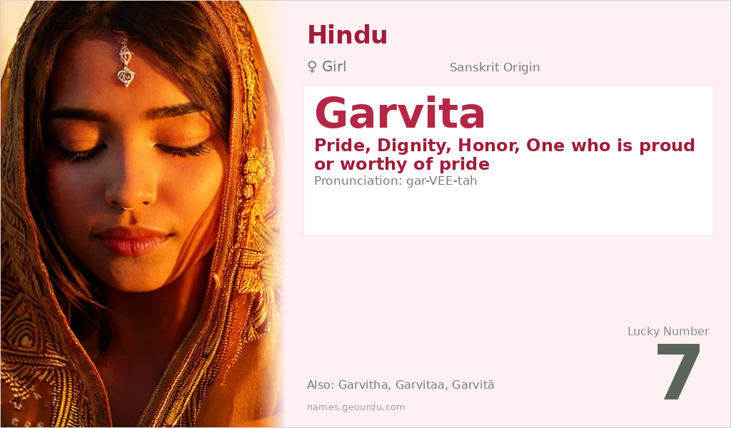 Garvita Name Meaning and Details