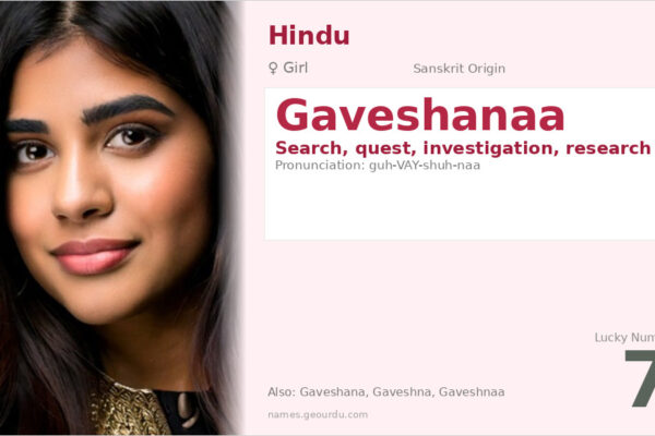 Gaveshanaa Meaning — Sanskrit Origin, Girl Name & Details (2025)