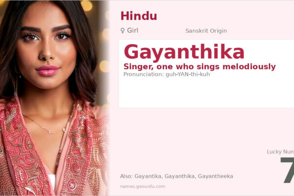 Gayanthika Name Meaning — Sanskrit Origin, Girl Name & Details (2025)