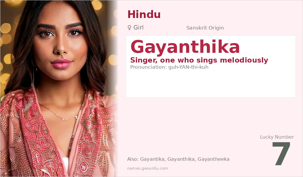 Gayanthika Name Meaning and Details