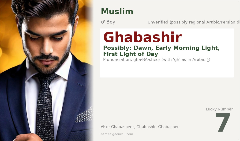 Ghabashir Name Meaning and Details