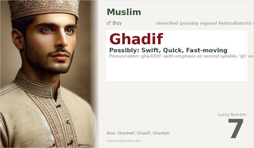 Ghadif Name Meaning and Details