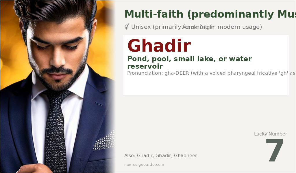 Ghadir Name Meaning and Details