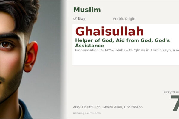 Ghaisullah Meaning — Arabic Origin, Boy Name & Details (2025)