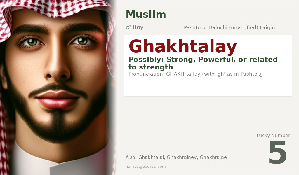 Ghakhtalay Name Meaning and Details
