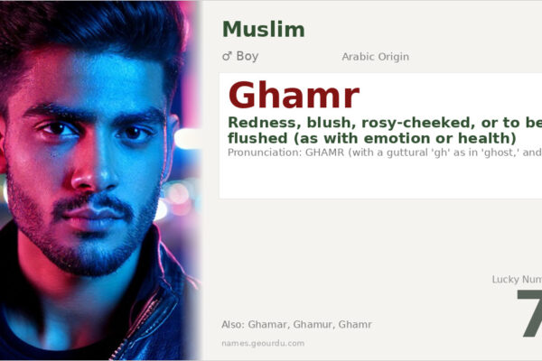 Ghamr Name Meaning — Arabic Origin, Boy & Details (2025)