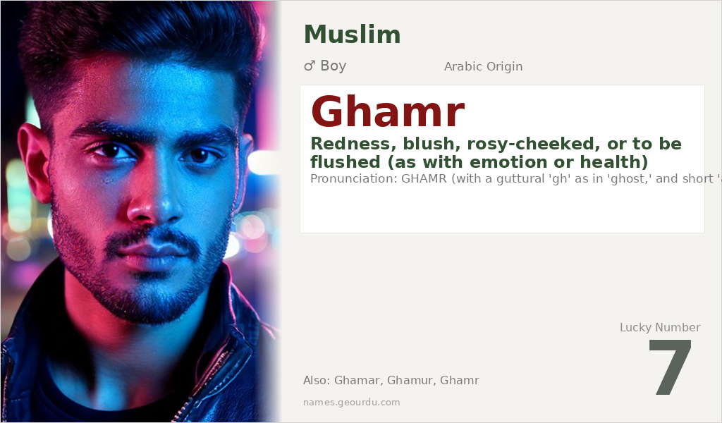 Ghamr Name Meaning and Details