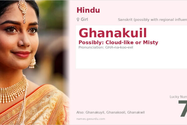 Ghanakuil Meaning — Origin, Gender & Details (2025)