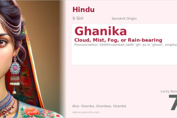Ghanika Name Meaning — Sanskrit Origin, Girl Name & Details (2025)