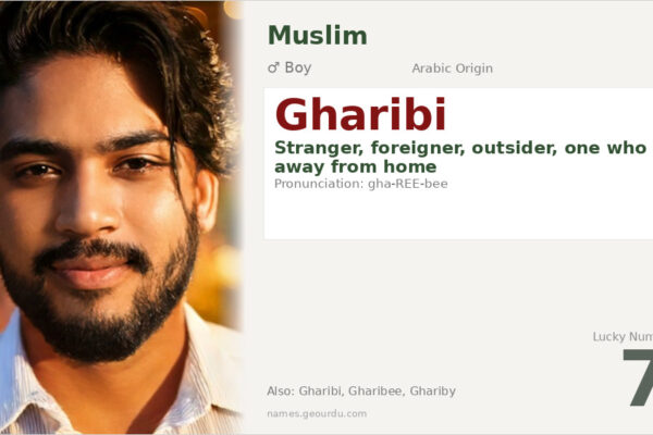 Gharibi Name Meaning — Arabic Origin, Boy Name & Details (2025)