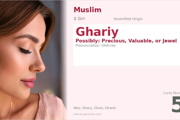 Ghariy Name Meaning — Origin, Gender & Details (2025)