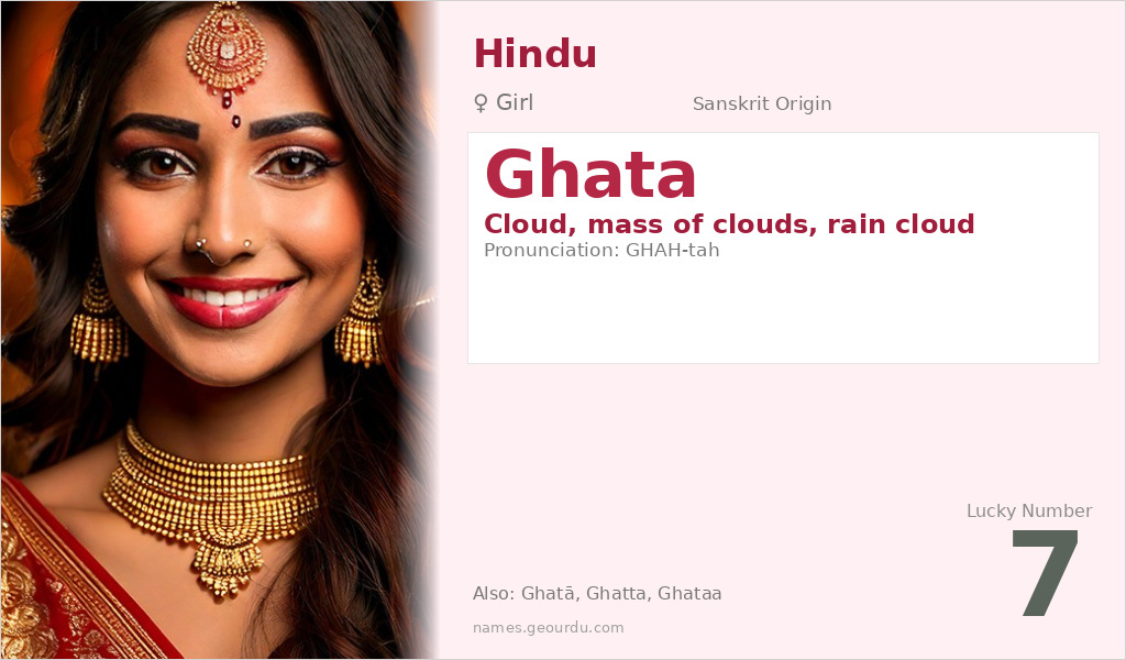 Ghata Name Meaning and Details