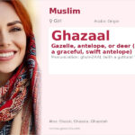 Ghazaal Name Meaning and Details
