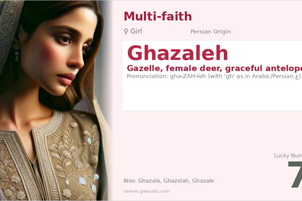 Ghazaleh Name Meaning — Persian Origin, Girl Name & Cultural Significance (2025)