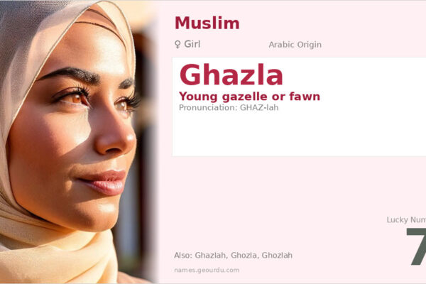 Ghazla Name Meaning — Arabic Origin, Girl Name & Details (2025)
