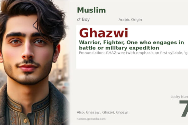 Ghazwi Name Meaning — Arabic Origin, Warrior & Details (2025)