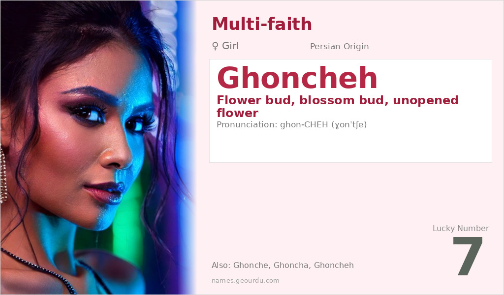 Ghoncheh Name Meaning and Details