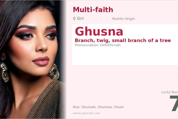 Ghusna Name Meaning — Pashto Origin, Girl Name & Details (2025)