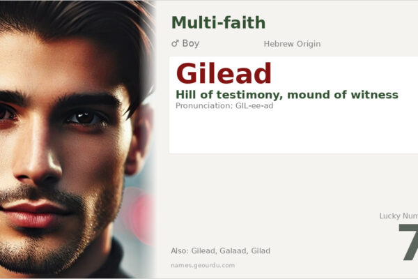 Gilead Name Meaning — Hebrew Origin, Biblical Significance & Details (2025)