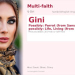 Gini Name Meaning and Details