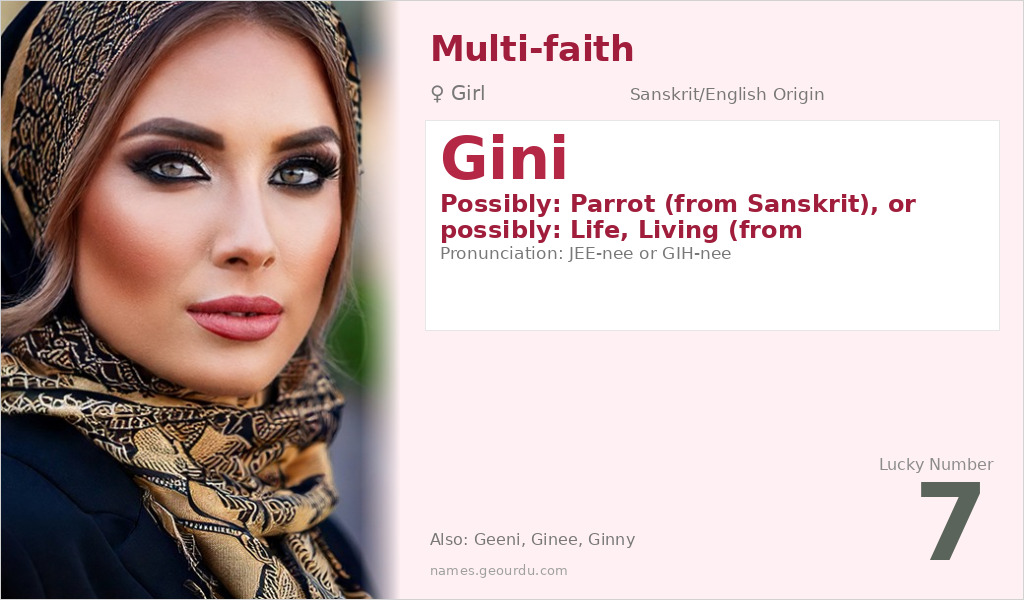 Gini Name Meaning and Details