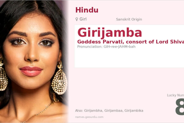 Girijamba Name Meaning — Sanskrit Origin, Goddess Parvati & Details (2025)