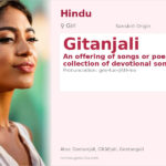 Gitanjali Name Meaning and Details