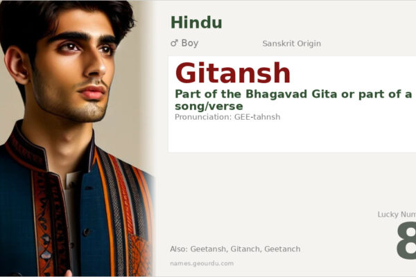 Gitansh Name Meaning — Sanskrit Origin, Boy Name & Hindu Tradition (2025)