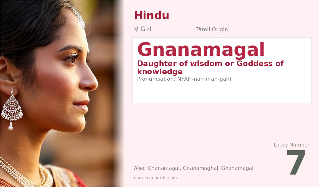 Gnanamagal Name Meaning and Details