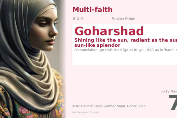 Goharshad Name Meaning — Persian Origin, Girl Name & Historical Significance (2025)