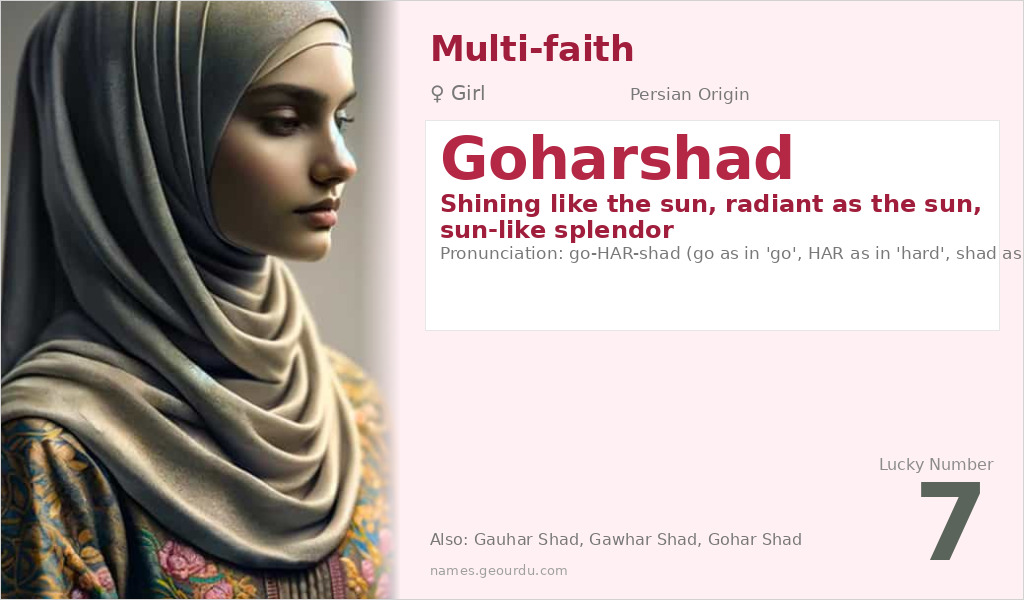 Goharshad Name Meaning and Details
