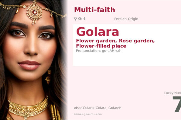 Golara Name Meaning — Persian Origin, Girl’s Name & Details (2025)
