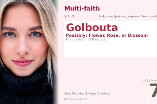 Golbouta Name Meaning — Origin, Gender & Details (2025)