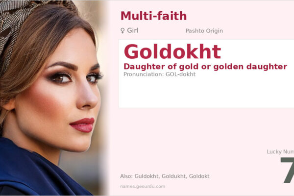 Goldokht Name Meaning — Pashto Origin, Girl Name & Cultural Significance (2025)