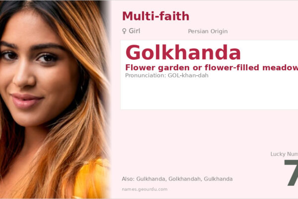 Golkhanda Name Meaning — Persian Origin, Girl Name & Details (2025)